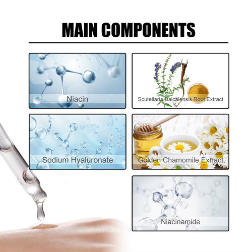 Facial Niacinamide Serum for Face Spots Removal Minimizing Pores Nicotinamide Brightening Serums 50Ml